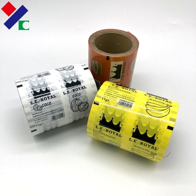 Custom Food Packaging Film Roll Gravure Printing Glossy Finish Coconut Powder Roll