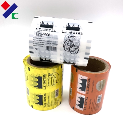 Custom Food Packaging Film Roll Gravure Printing Glossy Finish Coconut Powder Roll