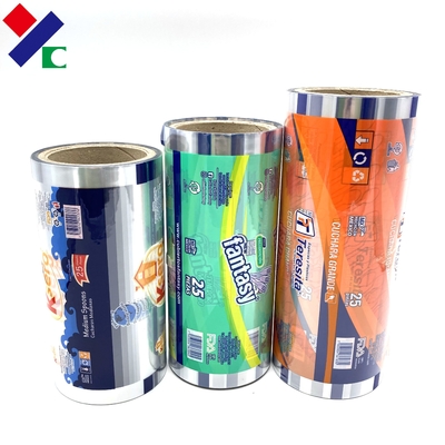 FDA Food Packaging Film Roll Multiple Layer Laminated Plastic Knife Fork Packing 120 Pieces