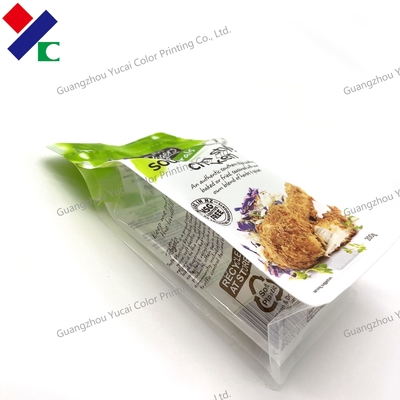 FDA Plastic Dessert Bags Laminated Polythene Resealable Box Pouch Food Packaging